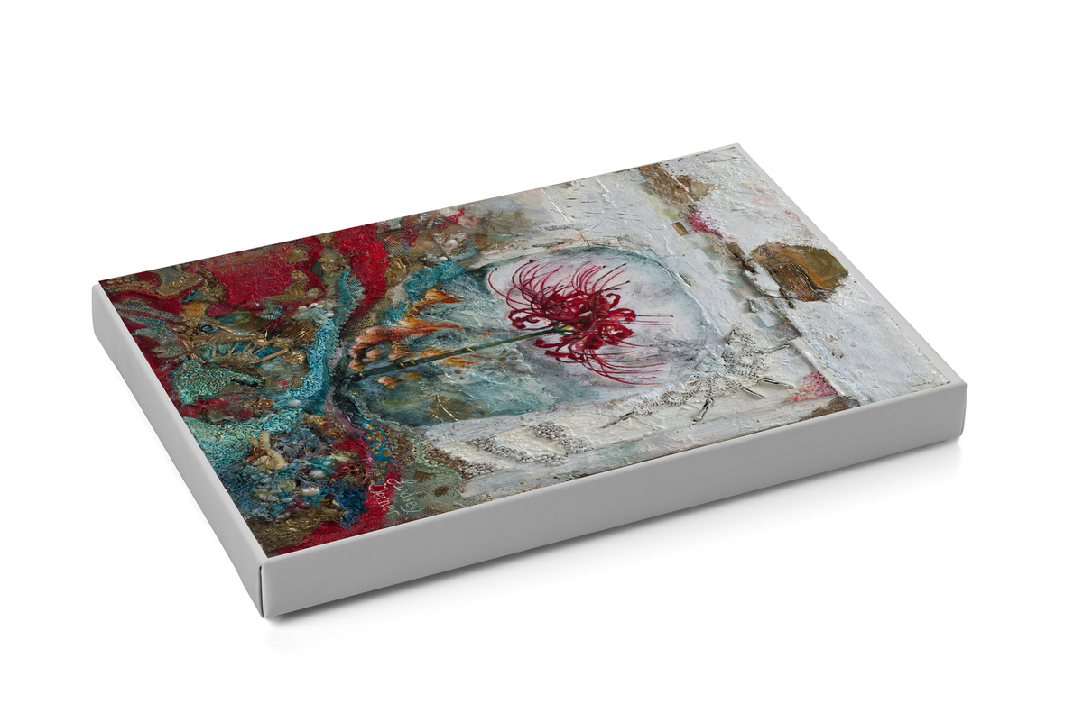 Burning Lilies Canvas Wrap